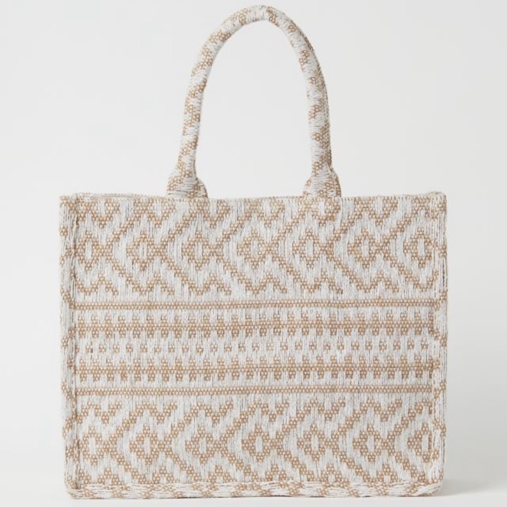 H&M jacquard-weave tote